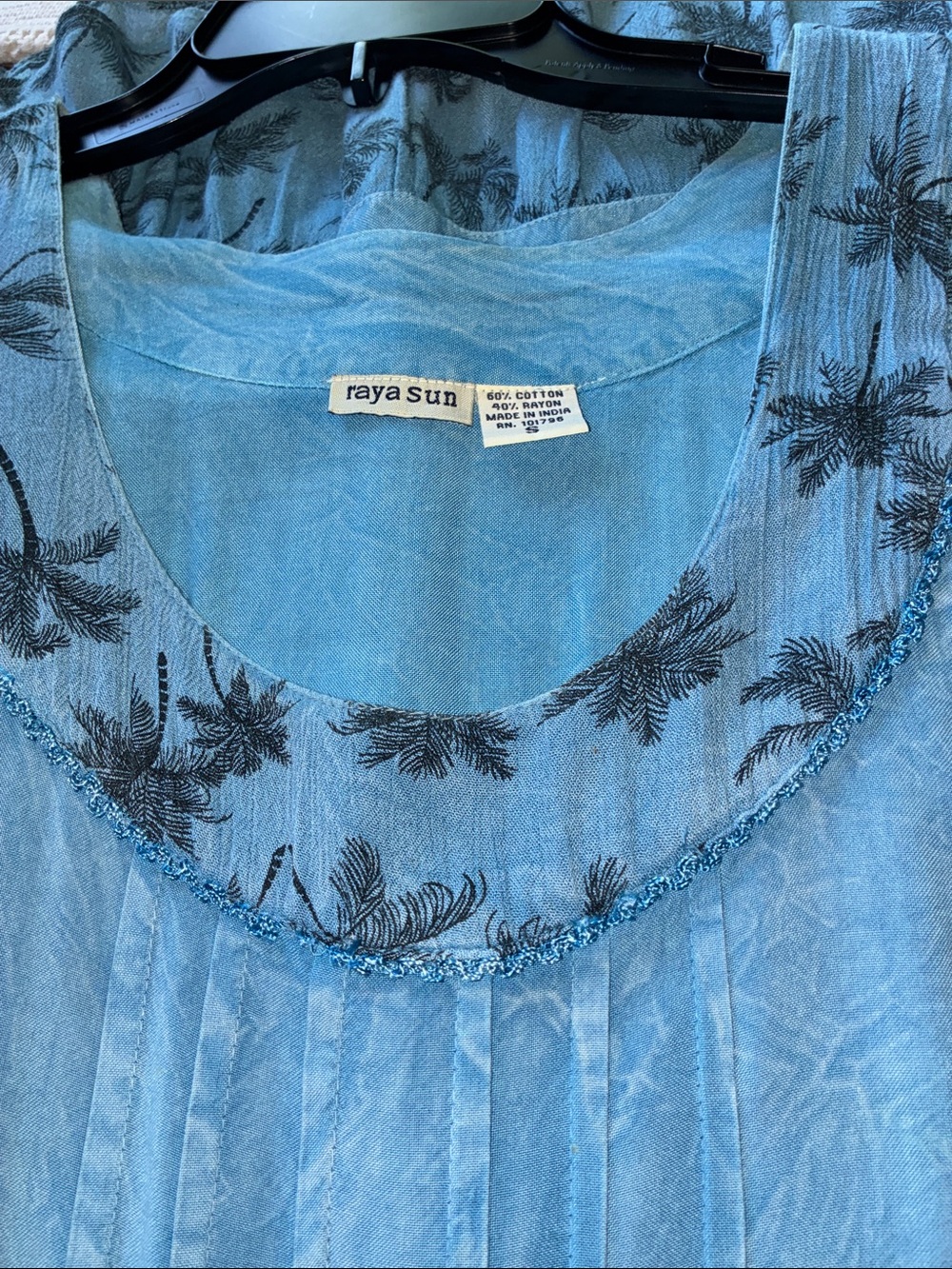 Raya Sun Sleeveless Dress, Size Small, Color is Denim Blue - Picture 2 of 8